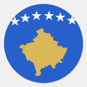 Kosovo Runder Aufkleber