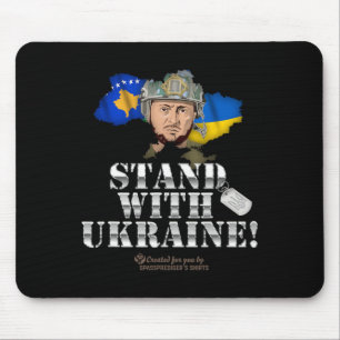 Kosovo steht mit der Ukraine Volodymyr Zelenskyy F Mousepad