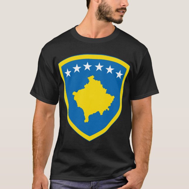 Kosovo-Wappen T - Shirt (Vorderseite)