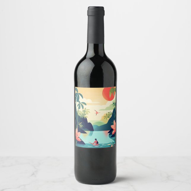 KOSTA RIKA #1 WEINETIKETT (Vorderseite)