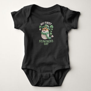 Kostbar Mein erstes St. Patricks Day Faux-Yarn-Set Baby Strampler