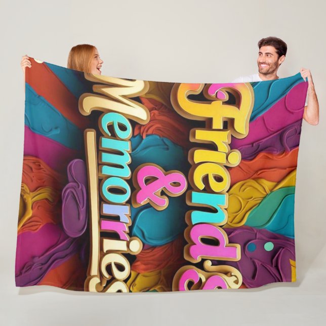 "Kostbare Freundschaft" Fleecedecke (Beispiel)