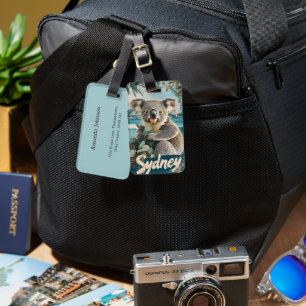 Kostbare Koala mit Sydney Harbour Bridge Gepäckanhänger