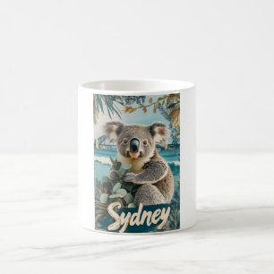 Kostbare Koala mit Sydney Harbour Bridge Kaffeetasse