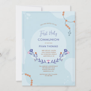 Kostbare Kommunionseinladung Einladung