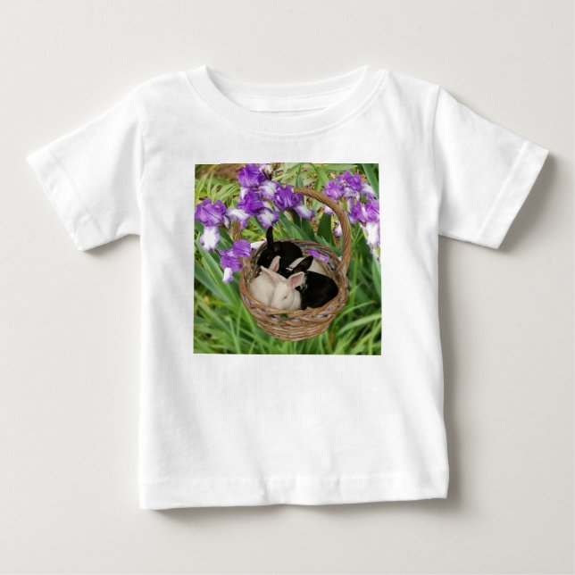 Kostbare Körbe für Baby Bunnies T-shirt (Vorderseite)