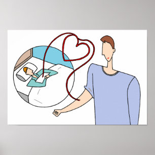 Kostbare Leben, durch Herzen verbunden. Poster