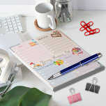 Kostbare, mehrfarbige Einkaufsliste Notizblock<br><div class="desc">Dieses Notizblock besticht durch ein reizvolles Design einer Einkaufsliste mit einem bunten Hintergrund. Die gepunkteten Linien bieten eine bequeme Anleitung,  um Ihre Noten ordentlich und organisiert behalten. Dieses Notizblock ist perfekt geeignet,  um Essensgedanken,  Erinnerungen oder Shopping-Listen zusammenzuführen. Es ist eine stilvolle und praktische Ergänzung zu jedem Arbeitsbereich.</div>
