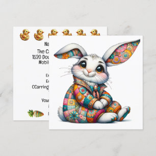 Kostbare Osterhasen-Themen-Einladung Einladung