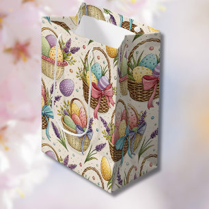 Kostbare Osterkörbe mit Lavendel Mittlere Geschenktüte