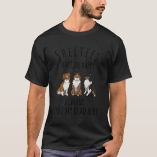 Kostbare Shelties machen mich glücklich Sheltie Ge T-Shirt
