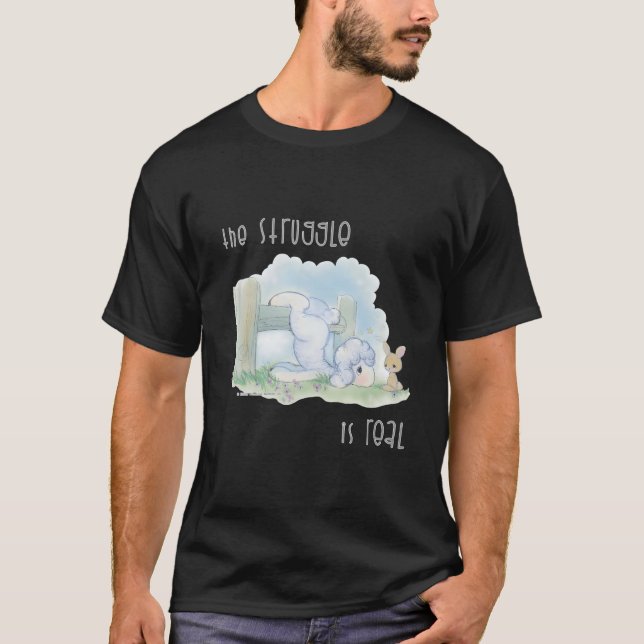 Kostbare Worte Der Kampf Ist Echt T-Shirt (Vorderseite)