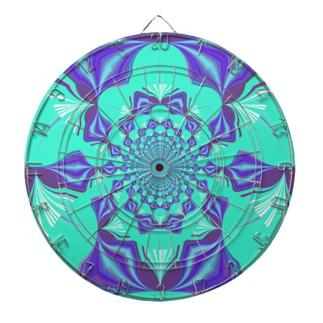 Kostbares Blau Dartscheibe (vorne)