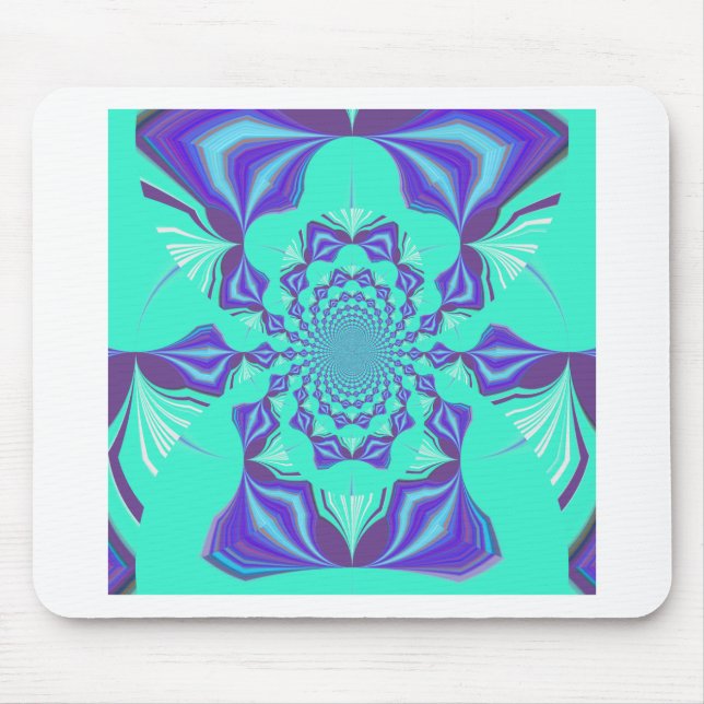 Kostbares Blau Mousepad (Vorne)