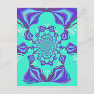 Kostbares Blau Postkarte