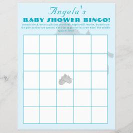 Kostbares Bündel Jungen-Baby-Shower-Bingo Flyer