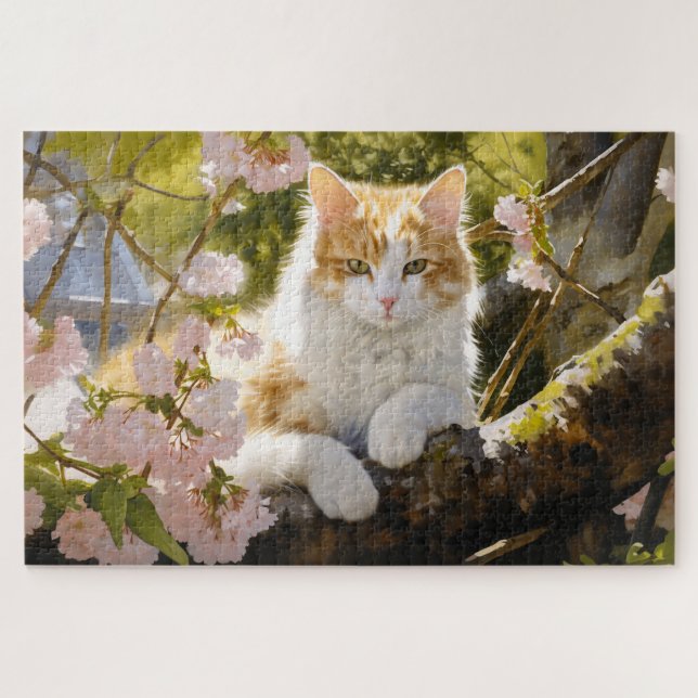 Kostbares Modell Katzenschale Puzzle (Horizontal)