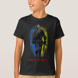 Koste des Lebe-freien-oder-stirb-Kosaken-Kriegers T-Shirt
