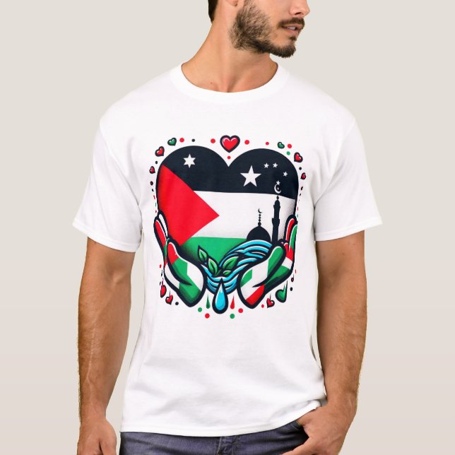 KOSTENFREIER PALESTINE-T - Shirt (Vorderseite)