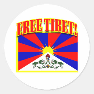 KOSTENFREIER TIBET RUNDER AUFKLEBER