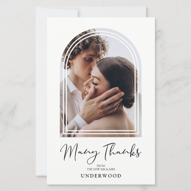 Kostengünstige Hochzeit des Fotos Minimalistisch A (Vorderseite)