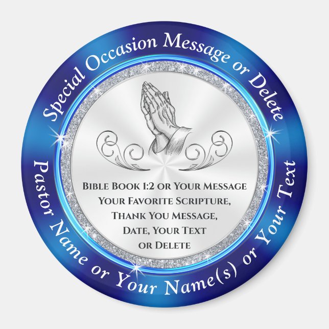 Kostengünstige, Personalisierte Kirchengeschenke Magnet (Vorne)