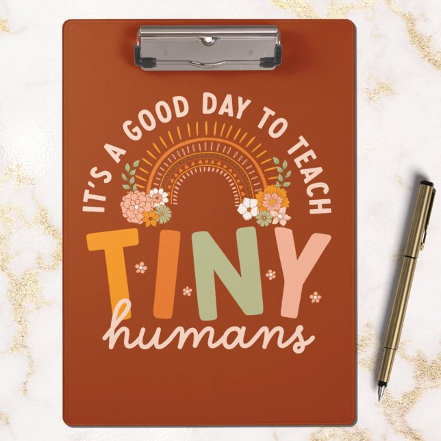 Kostenkatalog für Preschool-Lehrer von Retro Boho Klemmbrett (In situ marble)