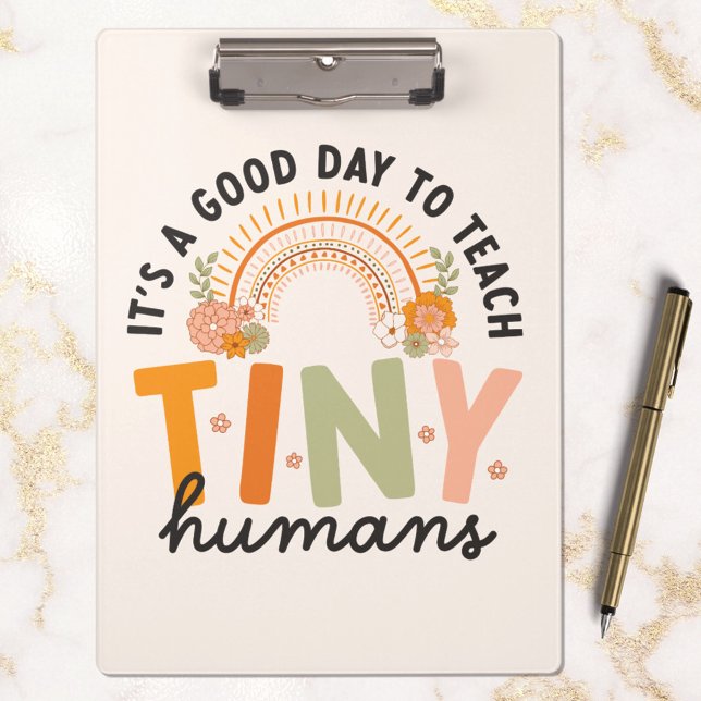 Kostenkatalog für Preschool-Lehrer von Retro Boho Klemmbrett (In situ marble)