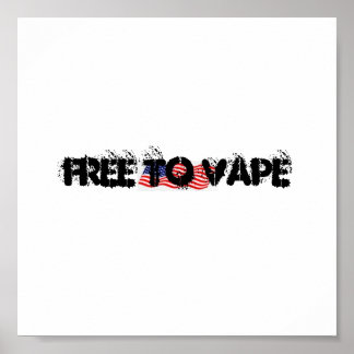 KOSTENLOS FÜR DAS VAPE-DESIGN POSTER