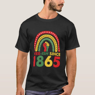Kostenlos seit 1865 Junenth 2023 Regenbogen T-Shirt