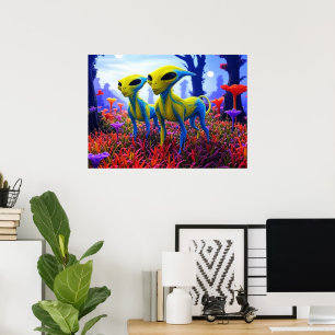 Kostenlos streunende KI-Aliens Poster