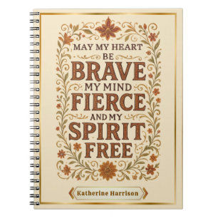 Kostenlose Bohemische Affirmation Zitat Art Notizblock