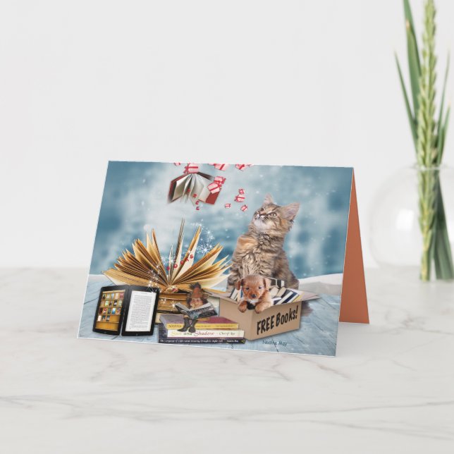 Kostenlose Bücher für Feiertage Feiertagskarte (Vorderseite)