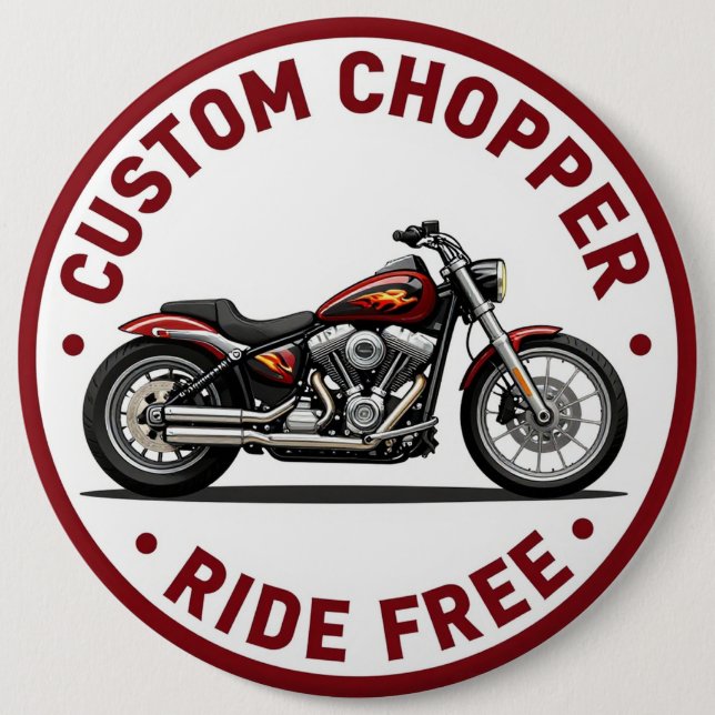 🔥 Kostenlose Custom Chopper-Fahrt Button (Vorderseite)