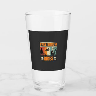 Kostenlose Halloween-Besenritte Hexe Katze Glas