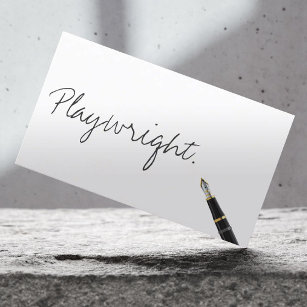 Kostenlose Handschrift Script PlayWright Business  Visitenkarte