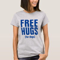 Kostenlose Hugs für Hunde - Funny Text Design