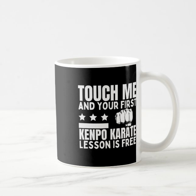 Kostenlose Kenpo-Karate-Lektion für lustigen ameri Kaffeetasse (Rechts)