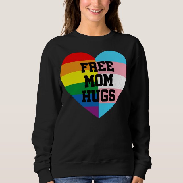 Kostenlose Mama Hugs Shirt, Mama Hugs Shirt, stolz Sweatshirt (Vorderseite)