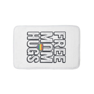 Kostenlose Mama Umarmungen Stolz Herz Vintage T-Sh Badematte