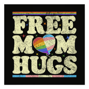 Kostenlose Mamma Umarmungen Lgbt Stolz Poster
