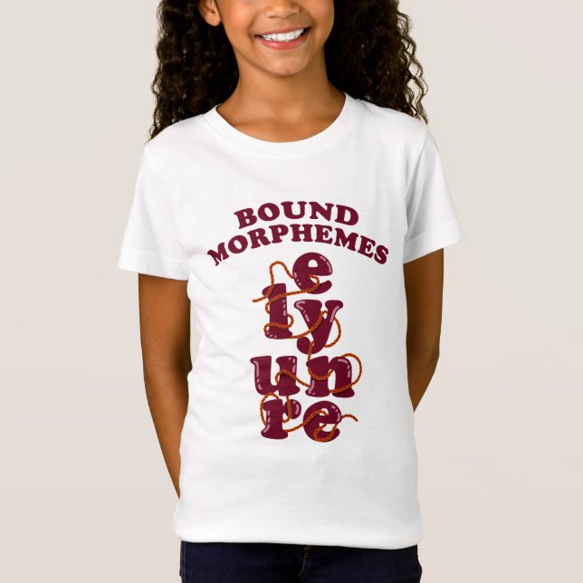 Kostenlose Morphemes Phonics Englisch lernen T-Shirt (Vorderseite)