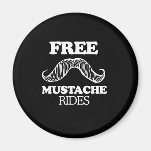 KOSTENLOSE MUSTACHE-RIDES MAGNET