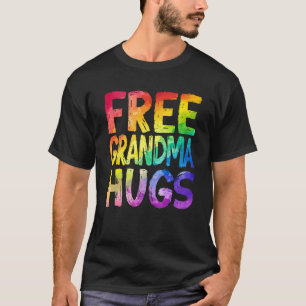 Kostenlose Oma Umarmungen LGBT Stolz LGBTQ Lesbisc T-Shirt