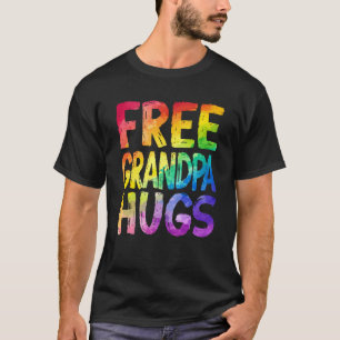 Kostenlose Opa Umarmungen LGBT Stolz LGBTQ Lesbisc T-Shirt