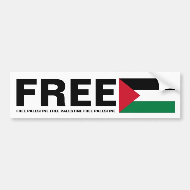 KOSTENLOSE PALESTINE AUTOAUFKLEBER (Vorne)
