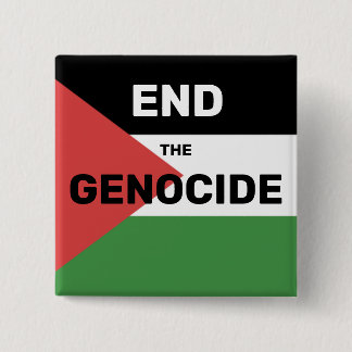 KOSTENLOSE PALESTINE ENDE DER GENOCIDE FLAG RED GR BUTTON