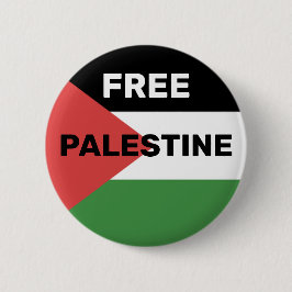 KOSTENLOSE PALESTINE FLAG ROTES SCHWARZES GRÜNWEIS BUTTON