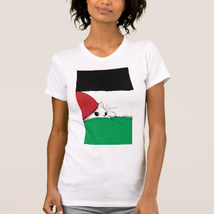 KOSTENLOSE PALESTINE-Flaggenkatze T-Shirt