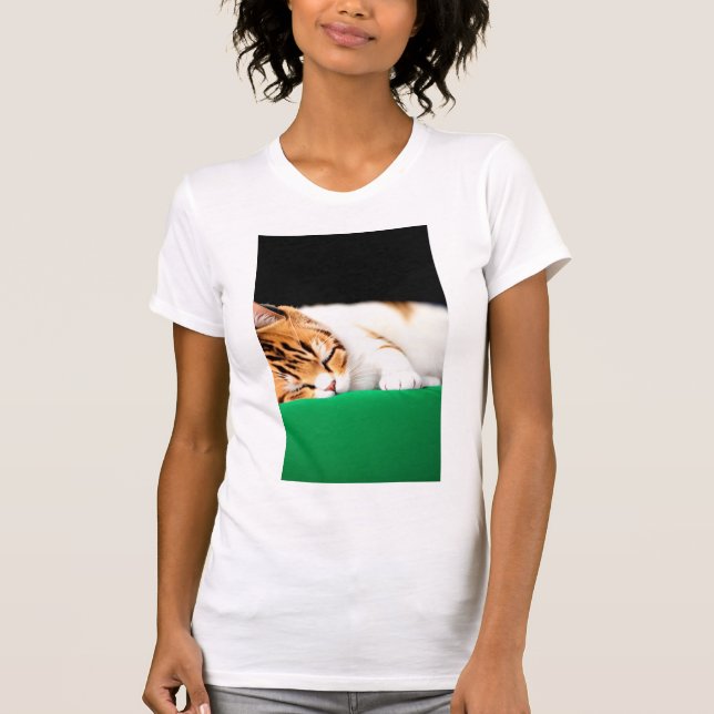 KOSTENLOSE PALESTINE-Flaggenkatze T-Shirt (Vorderseite)